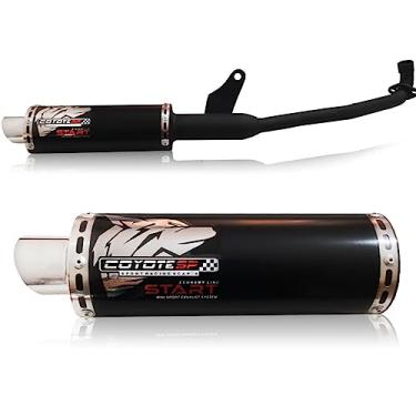 Imagem de Escapamento Coyote Modelo START Mini-Sport Alumínio - Pop 110 i - Preto/Black