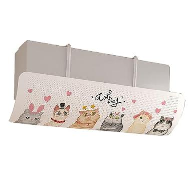 Imagem de Para-brisa de ar condicionado, anti-condensação direção do vento defletores de ar-condicionado, defletor de ar condicionado anti-sopro direto para a maioria dos condicionadores de ar, 04,90x27cm