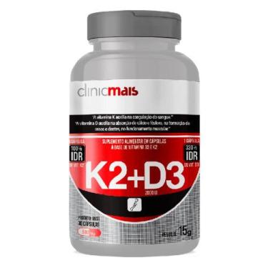 Imagem de Vitamina K2 + D3 (500Mg) 30 Cápsulas - Chá Mais - Cha Mais