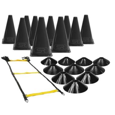 Imagem de Escada Agilidade + 10 Pratos + 10 Cones Para Circuito