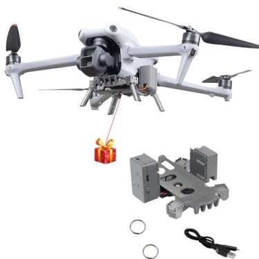Imagem de Dispositivo de sistema Airdrop para drone DJI Air 3, sistema de liberação de carga útil, dispositivo para ar com 3 lançadores, transporte, casamento/linha de pesca