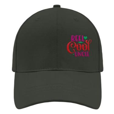 Imagem de Boné de beisebol Reel Cool Uncle Trucker Hat for Women Fashion Bordado Snapback, Verde escuro, Tamanho Único