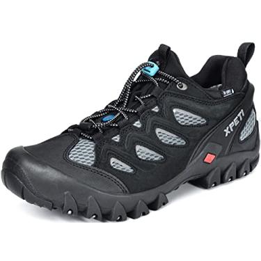 Imagem de XPETI Tênis masculino Pathfinder Low Stretch impermeável para caminhada, Preto, 46