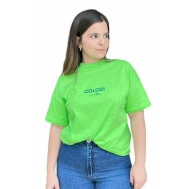 Imagem de Camiseta T-shirt Feminina Colcci Est. 1986 - Verde Verde P-Feminino