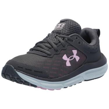 Imagem de Under Armour Charged Assert 10 feminino, (100) Castlerock/Castlerock/Rosa, 5 Wide