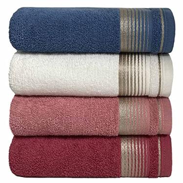 Imagem de Kit Com 4 Toalhas de Rosto Gigante Alta Absorção Sublime 45x70cm - Central Toalhas (KIT 5)