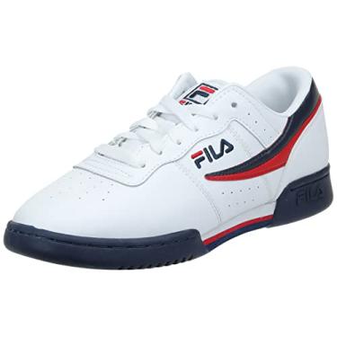 Imagem de Fila Tênis masculino Original Fitness Lea Classic, Branco/Branco/Vermelho, 8 Little Kid