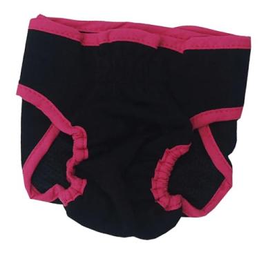 Imagem de Baoblaze Calça Fisiológica para Filhotes de Cachorro Feminino Fralda Absorvente Elástica Cão Temporada Calça Respirável