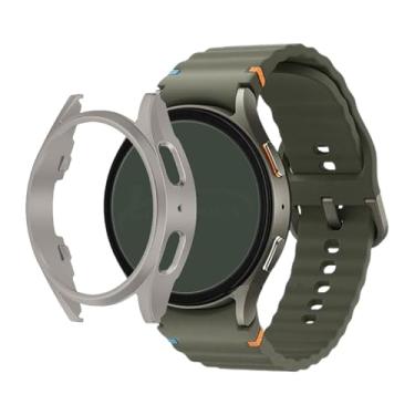 Imagem de Capa Protetora PC Bumper Case LTimports compativel comg Galaxy Watch 7 44mm Sm-L310 Bt e Sm-L315 Lte (LT-Titanio)