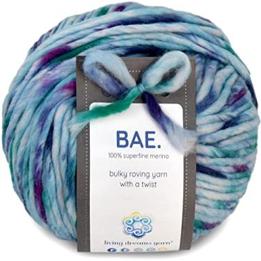 Imagem de BAE by Living Dreams Yarn. Cuddly, Strong & Super Soft for next to Skin Winter Knits. 100% Merino extrafino, volumoso fio roving fio, Lovebirds