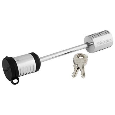 Imagem de Master Lock Trava para acoplador de reboque 1471DAT, manilha de 8,9 cm de comprimento x pino de 2,4 cm de diâmetro