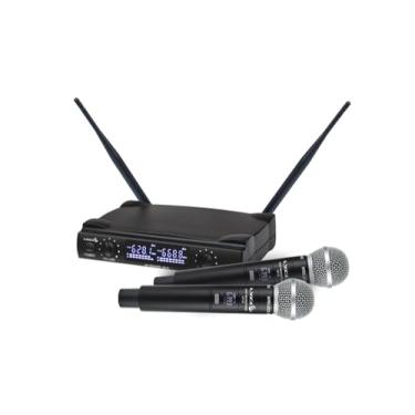 Imagem de Microfone Sem Fio De Mão Duplo Lyco UH-08MM com 52 frequências UHF