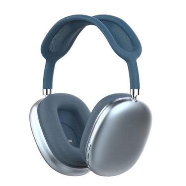Imagem de Headphone bluetooth 5.0 com entrada auxiliar de cabo - fone, Azul