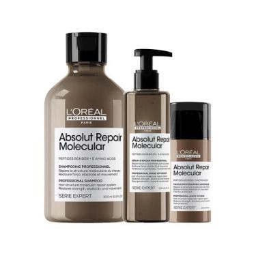 Imagem de Kit L'Oréal Professionnel Absolut Repair Molecular  Shampoo 300ml e Le