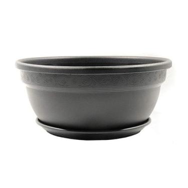 Imagem de Cuia Vic com Prato Desli Preta - 28cm