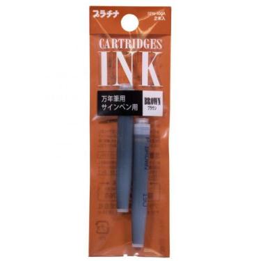 Imagem de Cartucho Para Caneta Tinteiro Platinum C/2 Brown