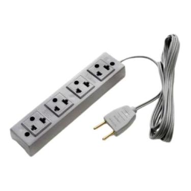 Imagem de Extensão Régua Elétrica 4 Tomadas Universal 3 metros Luster