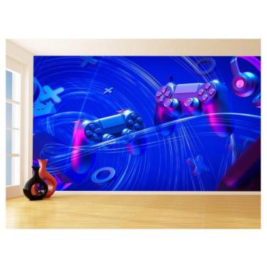 Imagem de Papel De Parede 3D Salão De Jogos Controle Play 3,5M Jcs116 - Você Dec