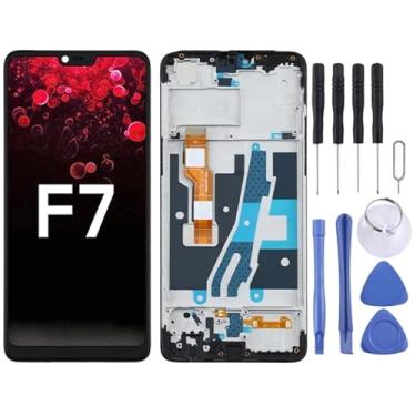 Imagem de Substituição da tela do telefone Tela TFT LCD para OPPO A3 / F7 PADM00 CPH1837 PADT00 CPH1819 CPH1821 Digitalizador conjunto completo com quadro Acessórios para phoen