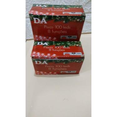 Imagem de PISCA 100 LEDS 8 FUNÇÕES  (VERMELHO ) 220 v  8m - D&A