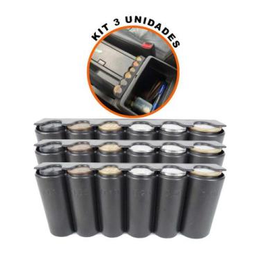 Imagem de Kit 3 Porta Moedas Organizador Separador Carro Taxi Uber - Budeplast