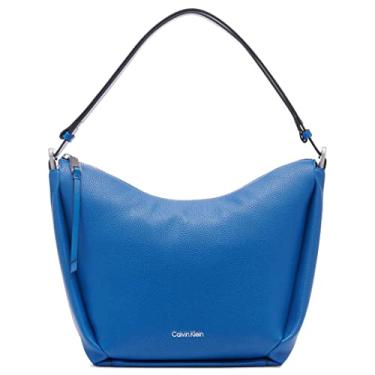 Imagem de Calvin Klein Prism Bolsa de ombro conversível Hobo com zíper superior, Salgueiro, One Size
