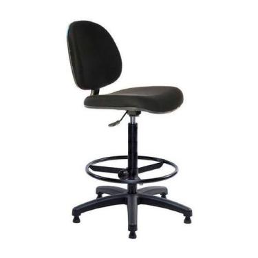 Imagem de Cadeira Caixa EXECUTIVA LISA Sem Braços - (Aranha PLAXMETAL) - Cor Pre