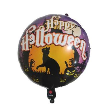 Imagem de Balão Metalizado Halloween Estampado - 18 Polegadas - Extra Festas, Ha