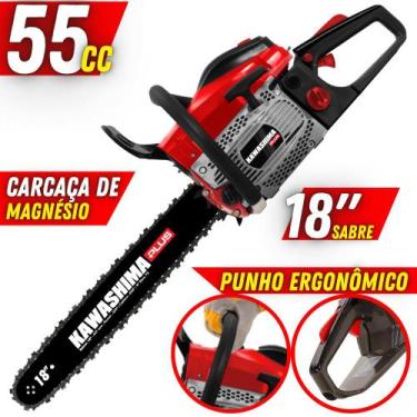 Imagem de Motosserra KCS 550-P À Gasolina 54,6cc 2T Com Sistema Antivibração + C