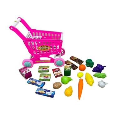 Imagem de Carrinho Supermercado Infantil IMPORTWAY Rosa BW173RS - Importway Kids
