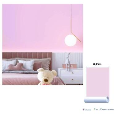 Imagem de Papel De Parede Rolo Adesivo Lavável Liso Quartos Salas 10m - Multiart