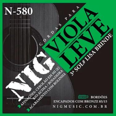 Imagem de Encordoamento Viola Leve Nig 10 Cordas N580 85/15