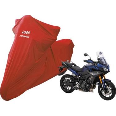 Imagem de Capa Tecido Helanca Moto Yamaha MT 09 Tracer Sob Medida - Mz, Vermelha