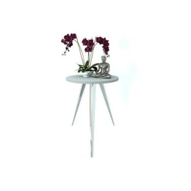 Imagem de Mesinha Lateral Sala Quarto De Canto Redonda C.B - Unidas