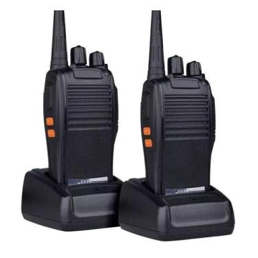 Imagem de Kit Rádio Comunicador Walk Talk Baofeng 777s Alcance 12km + Fone, 4 Rá