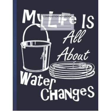 Imagem de Composition Notebook: Funny Water Change Print 8.5 x 11 Inches, 110 Pages Composition Notebook, Wide Ruled Paper Book, Back To School Notebook For Elementary, College, Study Notes
