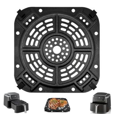 Imagem de GWY Peças de reposição para fritadeira a ar Ninja AF141 Air Fryer Pro 4 em 1 de 5 QT, 21 x 21 cm, frigideira a ar, frigideira, grelha, placa, acessórios para bandeja com amortecedores de borracha,