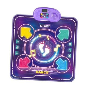 Imagem de MERIGLARE Tapete de dança eletrônico para crianças, tapete de jogo de passo, música interativa, cobertor de jogo por toque para crianças de 3 anos ou mais, Luz única
