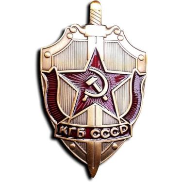 Imagem de FREECROWS Emblema russo de foice e martelo comunista soviético KGB URSS CCCP Repro