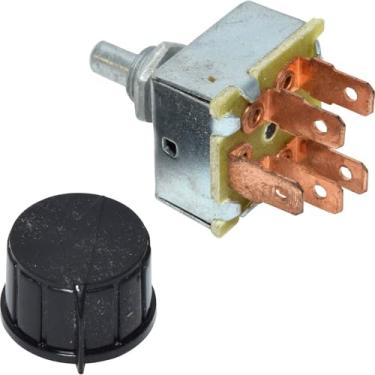 Imagem de Interruptor giratório de ar condicionado de 3 velocidades para universal 'INDAK', compatível com Four Seasons 35702 MEI 1151 Honda 00091-31511 Red Dot 71R1150 Freightliner INM2G754A Kenworth 71R1150