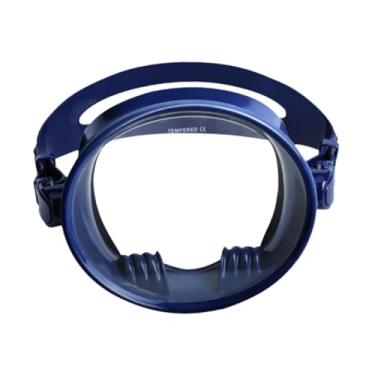 Imagem de rockible Máscara de mergulho de lente única máscara de mergulho óculos de natação para mergulho livre , Azul Escuro
