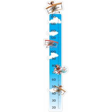Imagem de Adesivo Infantil Tokfix Kids Regua Crescimento Avião