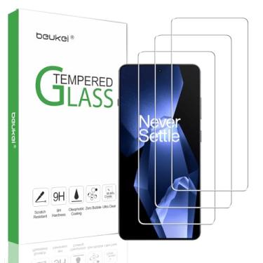 Imagem de beukei Protetor de tela compatível com OnePlus Ace 5 Pro/OnePlus Ace 5 protetor de tela de vidro temperado, [pacote com 3] dureza 9H