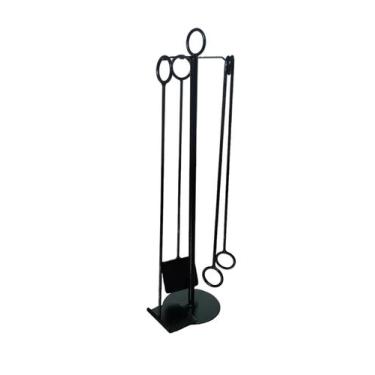 Imagem de Kit Limpeza De Lareira E Churrasqueira Com Suporte De Chão - Multi Met