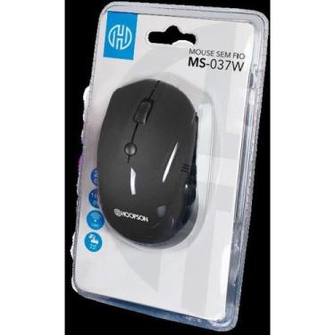 Imagem de Mouse Optico sem Fio 1600DPI Preto - Hoopson