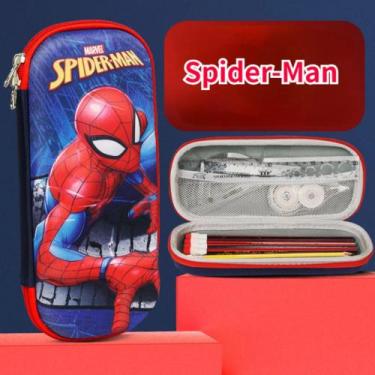 Imagem de Estojo Homem Aranha 3d Escolar Infantil Spider Man Relevo - Marvel