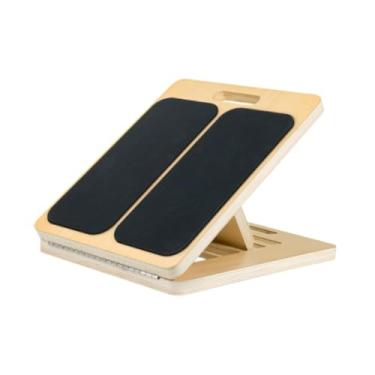 Imagem de UGPLM Placa inclinada bezerro maca estiramento dobrado profissional de madeira pé inclinação placa agachamento cunha para pranchas exercício