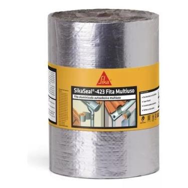 Imagem de Fita Alumínio Rolo 20cm c/10metros Espessura 0.60mm Sika