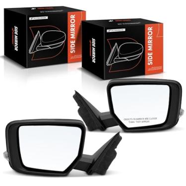 Imagem de A-Premium Par (2) espelhos retrovisores elétricos do lado do motorista e do passageiro - compatível com Chevrolet Impala 2014-2020 - Retrovisor retrovisor externo preto dobrável manual aquecido com