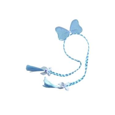 Imagem de Tiara com Laço e Trança Yoss, Azul